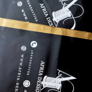 Branded Plastic Die Cut Matte Bags (50 Pcs)